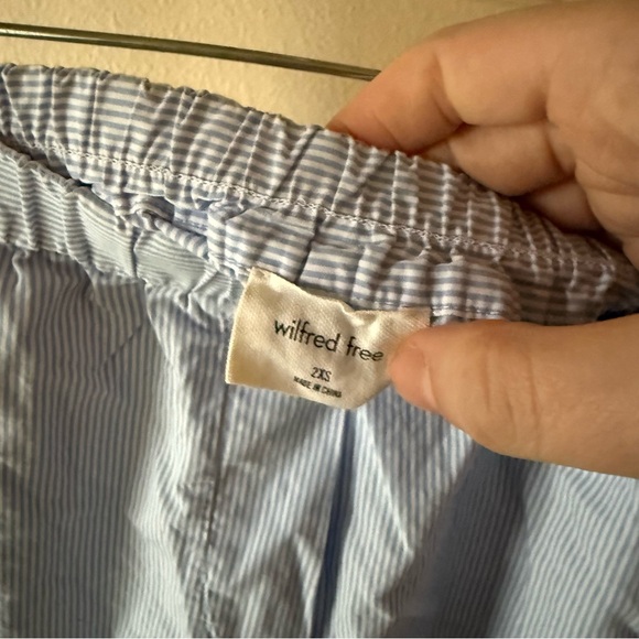 Wilfred Light Blue Striped Athletic Shorts - Picture 4 of 4